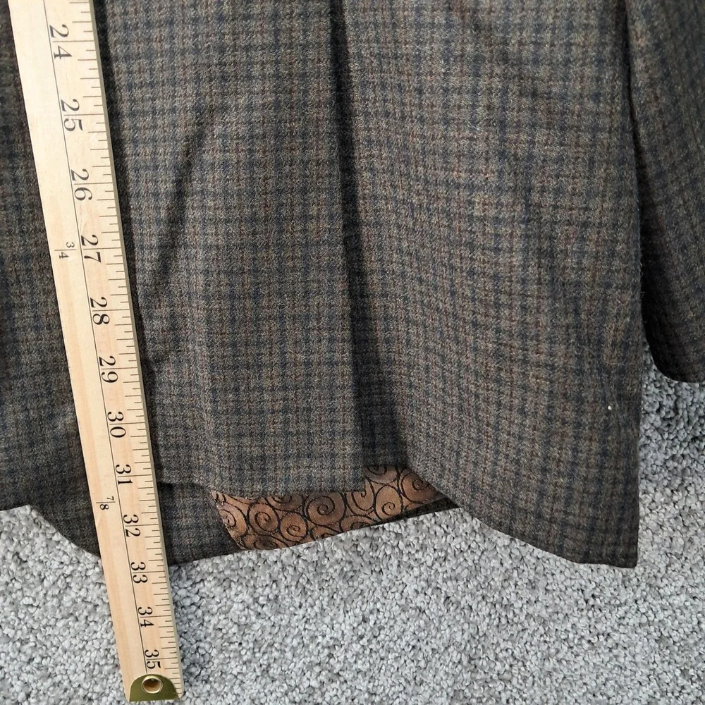 Daniel Hechter Paris Mens 46R Brown‎ Wool Two Button Blazer Sport Coat